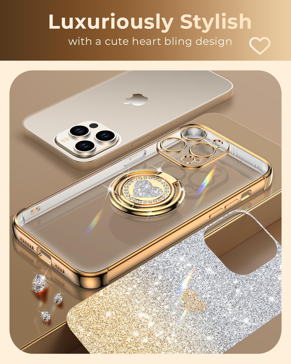 Amazon.com: XYZ for iPhone 13 Pro Case with Stand, Phone Case with